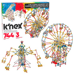 K'NEX 3-in-1 Classic Amusement Park Motorized Rides Building Set 17035