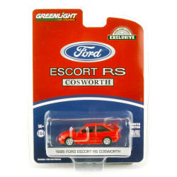 Greenlight 30380 1995 Ford Escort RS Cosworth Radiant Red 1:64 Diecast Model Car