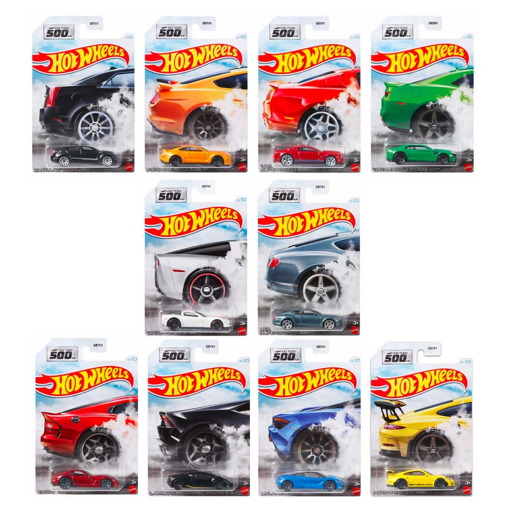 Hot Wheels Factory 500HP 164 Diecast Toy Cars GRT01956A Jadlam Toys