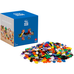 Plus-Plus Basic Colour Mix 600pcs Age 5+ Open-Play Pack Building Block Toy 3310