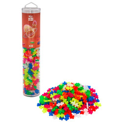 Plus-Plus Tube - Neon Colour Mix 240pc Age 5+ Building Block Puzzle Toy 4186
