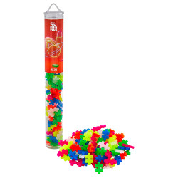 Plus-Plus Tube - Neon Colour Mix 100pcs Age 5+ Building Block Puzzle Toy 4024