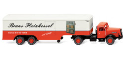 Wiking Henschel Box Semitrailer Bruns 1955-61 WK051326 HO Gauge