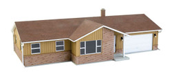 Walthers Cornerstone Ranch House with Double Garage Kit WH933-4155 HO Gauge
