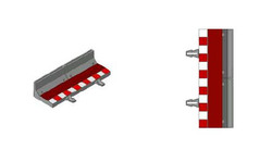 SCX Straight Border with Barrier 180mm (4) SCXU10488 1:32