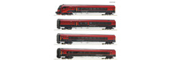 Roco OBB Railjet Coach Set (4) VI (~AC-Fitted) RC74039 HO Gauge