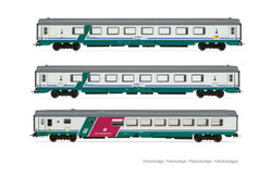 Rivarossi FS IC507/530 Sila Gran Confort Coach Set (3) V HR4359 HO Gauge