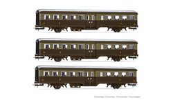 Rivarossi FS Corbellini 1947 Historic Coach Set (3) V HR4369 HO Gauge