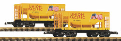Piko Union Pacific Ore Wagon Set (2) Flag Scheme PK38950 G Gauge