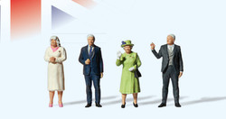 Preiser Queen Elizabeth II Special Edition Figure Set (4) PR13407 HO Gauge