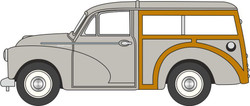 Oxford Diecast Morris Minor Traveller Smoke Grey ODNMMT009 N Gauge