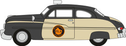 Oxford Diecast Mercury Monarch 1949 Florida Highway Patrol OD87ME49010 HO Gauge