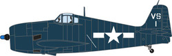 Oxford Aviation Grumman Hellcat F6F-5 US Navy 1945 Lt.Cdr.Willard E.Eder ODAC119 1:72
