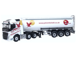 Oxford Diecast Volvo FH 2013 FH4 Cylindrical Tanker John Mitchell OD76VOL4012 OO Gauge