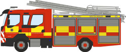 Oxford Diecast Volvo FL Emergency 1 Pump Ladder South Wales Fire & Rescue OD76VEO002 OO Gauge