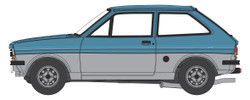 Oxford Diecast Ford Fiesta MkI Titan Blue/Strato Silver OD76FF007 OO Gauge