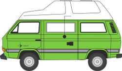 Oxford Diecast Volkswagen T25 Camper Liana Green OD76T25011 OO Gauge