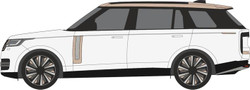 Oxford Diecast Range Rover L460 LWB SV Ice White/Corinthian Bronze OD76RR5L002 OO Gauge