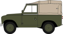 Oxford Diecast Land Rover Series II SWB Canvas REME OD43LR2S006 O Gauge