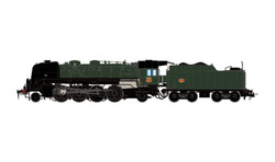 Jouef SNCF 141 R44 Steam Locomotive Green/Black III HJ2430 HO Gauge