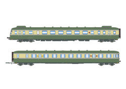 Jouef SNCF RGP II X2716 Diesel Railcar & XR7719 Trailer III HJ2419 HO Gauge