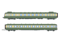 Jouef SNCF RGP II X2712 Diesel Railcar & XR7714 Trailer III HJ2420 HO Gauge