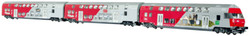 Jagerndorfer OBB CityShuttle Bi-Level Coach Set (3) IV JC60430 N Gauge