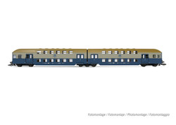 Arnold DR Bi-Level Coach Set Blue/Grey (2) IV HIN9522 N Gauge