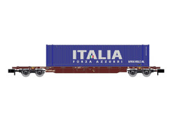 Arnold FS Sgnss Flat Wagon w/45' Italia Container VI HIN6656 N Gauge