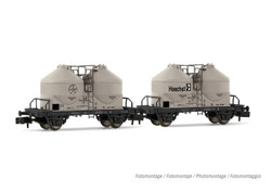 Arnold DB Ucs Silo Wagon Hochst Grey Set (2) IV HIN6595 N Gauge