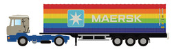 miNis MAN F90 Tractor & Trailer Maersk Rainbow LKLC4066 N Gauge