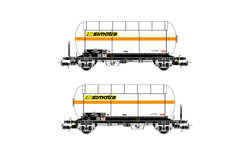 Jouef SNCF 2 Axle Gas Tank Wagon Set Simotra (2) IV HJ6265 HO Gauge