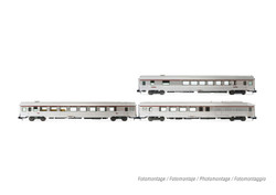 Arnold SNCF TEE Paris-Ruhr Coach Set Silver (3) IV HIN4444 N Gauge