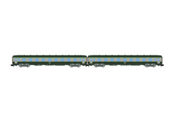 Arnold SNCF DEV AO (B9) Coach Set Green/Grey (2) IV HIN4448 N Gauge