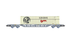 Jouef SNCF Sgnss Container Wagon w/45' GEODIS Container Load V HJ6263 HO Gauge