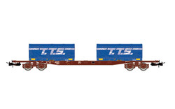 Jouef SNCF S70 Container Wagon w/2x20' TTS Container Load V HJ6259 HO Gauge