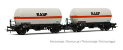 Rivarossi DB Zgs 2 Axle Gas Tank Wagon BASF Set (2) IV HR6618 HO Gauge