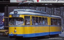 Arnold Duewag GT6 Essen Tram Yellow/Blue IV HIN2603 N Gauge