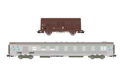 Jouef SNCF Track Maintenance Coach/Wagon Set (2) IV HJ4183 HO Gauge