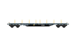 Jouef F-ERSA Rs Bogie Stake Wagon Ermewa Grey VI HJ6255 HO Gauge