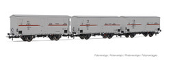 Rivarossi FS Hgb Refrigerated Wagon Set Silver/Red (3) III HR6605 HO Gauge