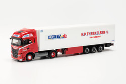 Herpa Iveco S-Way LNG Refrigerated Box Semitrailer HP Therkelsen HA316095 HO Gauge