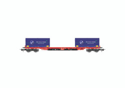 Rivarossi DB RgIns Bogie Container Wagon w/20x20' Container Load VI HR6558 HO Gauge