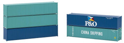 Faller 40' Container Set (5) IV FA182151 HO Gauge