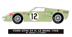 Fly Car Model Ford GT40 Le Mans 1968 Salmon/Lidell FLYELM07 1:32