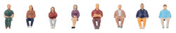 Faller Seated People Figure Set FA151684 HO Gauge