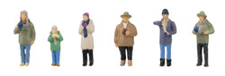 Faller At the Mulled Wine Stand (6) Figure Set FA151672 HO Gauge