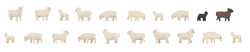 Faller Sheep (20) Figure Set FA155907 N Gauge