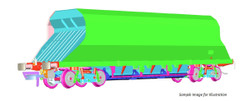 Dapol P&D JHA (End Hopper) Hanson 17922 DA4F-081-004 OO Gauge