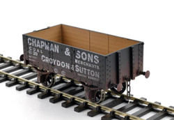 Dapol 5 Plank Wagon 9ft Wheelbase Chapman & Sons 20 Weathered DA7F-052-006W O Gauge